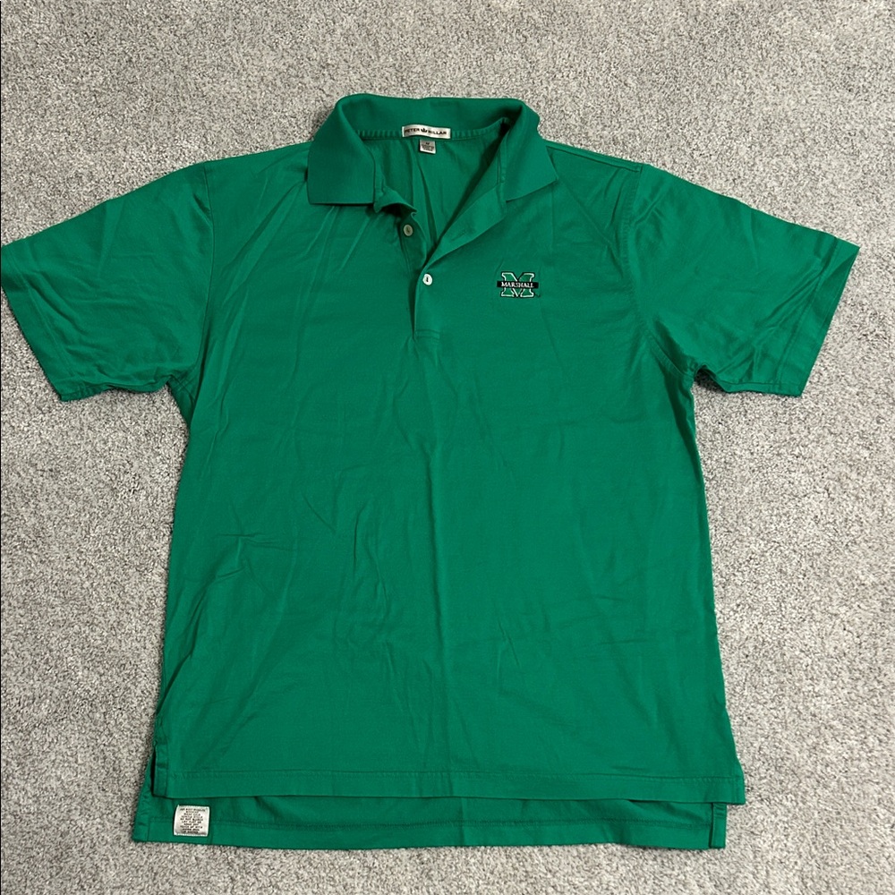 Marshall University Thundering Herd Kelly Green Polo Size M